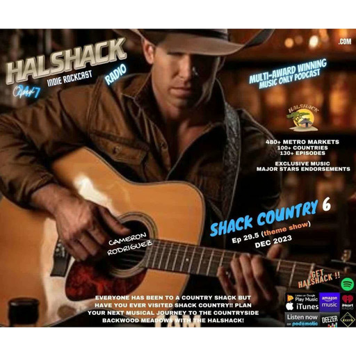 Episode 139: Halshack ep 29.5 (SHACK COUNTRY 6) - DEC 2023 (mixed country-folk- bluegrass styles- 1 hr bonus)