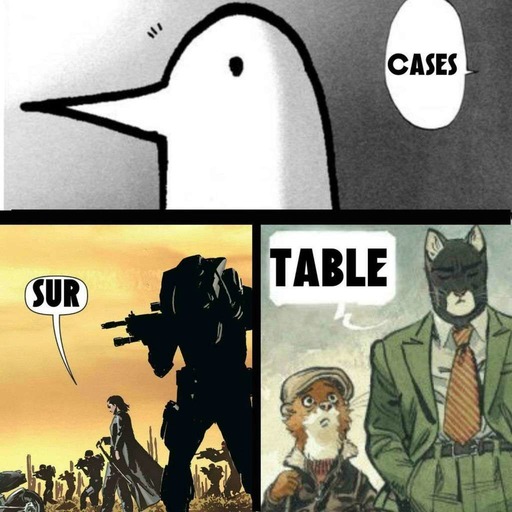 Cases Sur Table