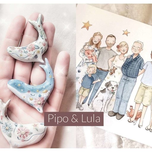 #7 Pipo & Lula, des portraits de famille craquants à l'aquarelle