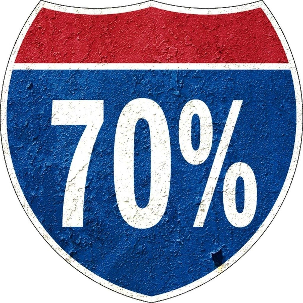 70%