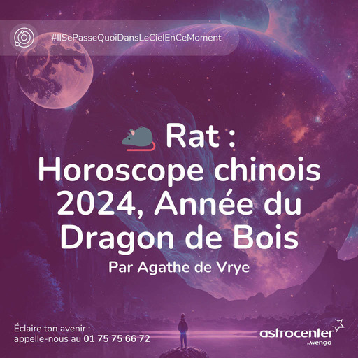 🐀 Rat : Horoscope chinois 2024, Année du Dragon de Bois