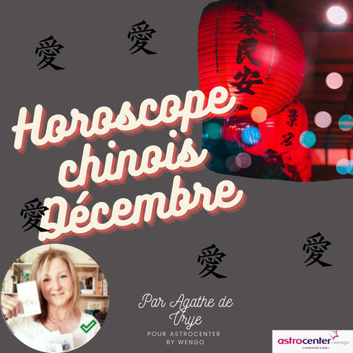 Horoscope signes chinois mois de Décembre by Agathe de Vrye  Wengo