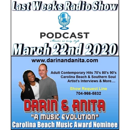 Darin & Anita "A Music Evolution" Week Ending March 22nd 2020