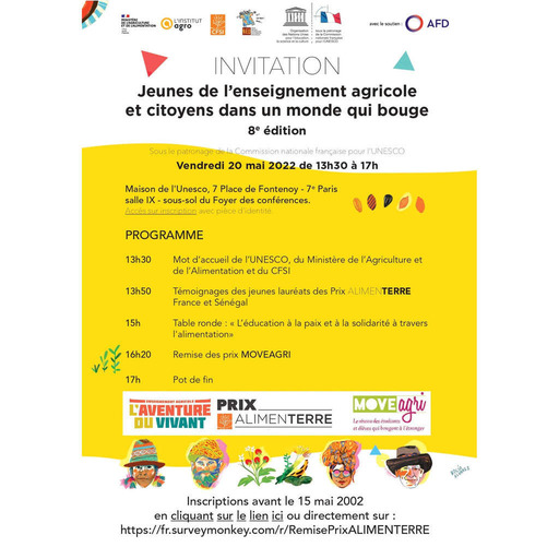 Journée "Jeunes de l'enseignement agricole et citoyens..." 2022 - Table ronde sur l'éducation à la paix et à la solidarité à travers l'alimentation