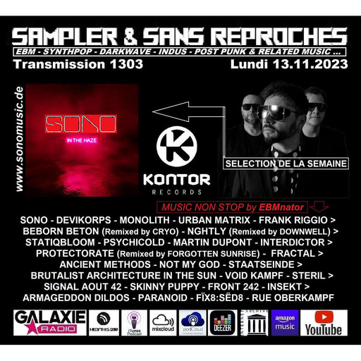 RADIO Transmission N°1303 -13.11.2023 [ Top Of The Week> SONO "In The Haze" (Kontor) + NON STOP ]