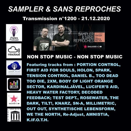 RADIO S&SR Transmission n°1200 -- 21.12.2020 ( NON STOP MUSIC – NON STOP MUSIC – NON STOP MUSIC)